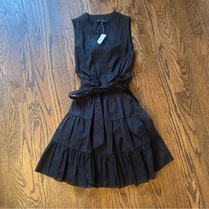Banana Republic Black Wrap Sleeveless Dress NWT